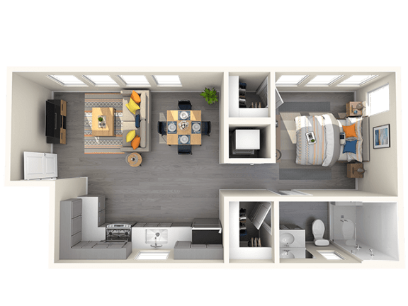 1 bed 1 bath 1 bed 1 bath at THE RISE APARTMENT HOMES, Las Vegas, Nevada