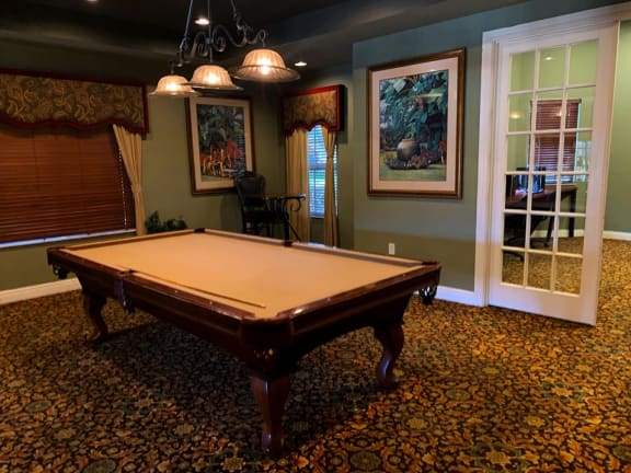Renaissance game room with pool table at Renaissance, West Palm Beach, FL