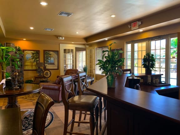 Sanctuary Cove resident lounge with seating at Sanctuary Cove, Florida