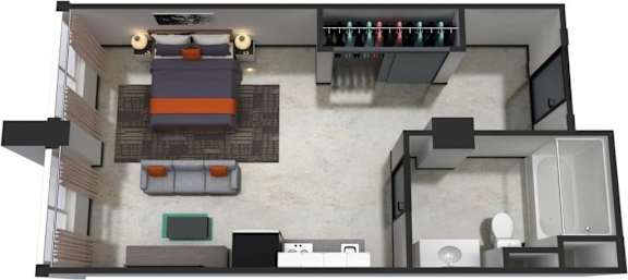 Studio 1 bath at LOFT 205 Apartments, Nevada, 89501