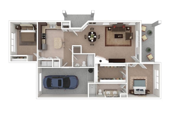 2x2-Gull-Harbor-1215 sf floor plan
