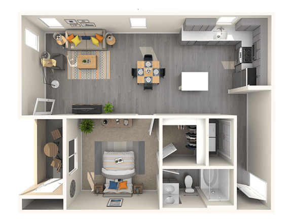 1 bed 1 bath B at THE RISE APARTMENT HOMES, Nevada