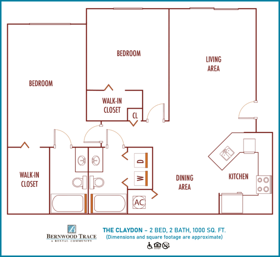 2 bed 2 bath at Bernwood Trace Apartments, Fort Myers 33966