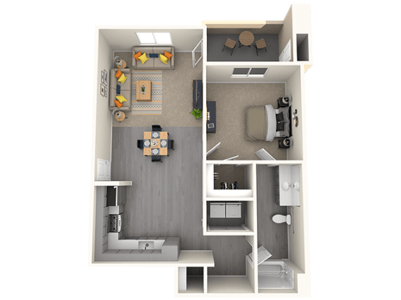 1 bed 1 bath C at THE RISE APARTMENT HOMES, Nevada, 89139