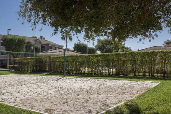 Sand volleyball court at Doral Terrace, Doral