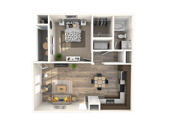 1 bed 1 bath A at THE SOLANA APARTMENT HOMES, Nevada
