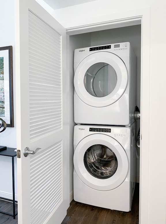 Laundry at Trio Newton Apartments, Newton