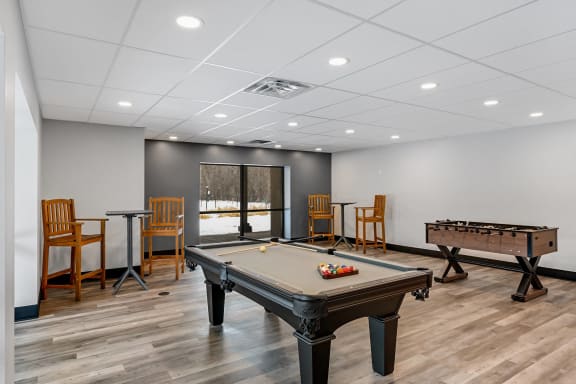 Stratford Wood Apartments and Townhomes in Minnetonka, MN Photo of a billiards table