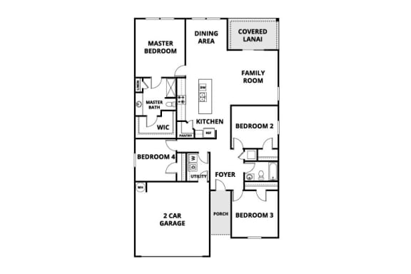a floor plan of a house with a bedroom and a living room