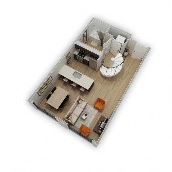 1 Bed - 1 Bath |648 sq ft