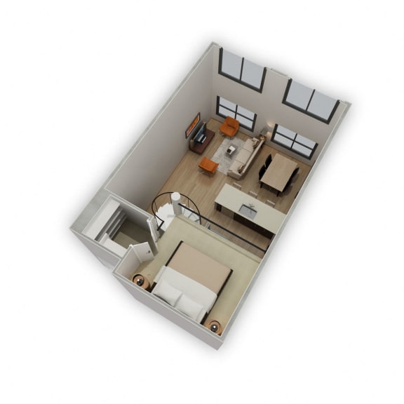 1 Bed - 1 Bath |648 sq ft