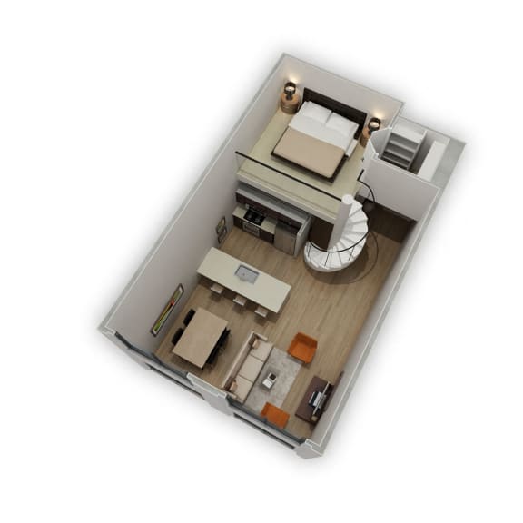 1 Bed - 1 Bath |648 sq ft
