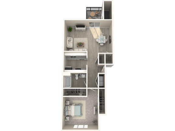 a floor plan of a two bedroom apartment