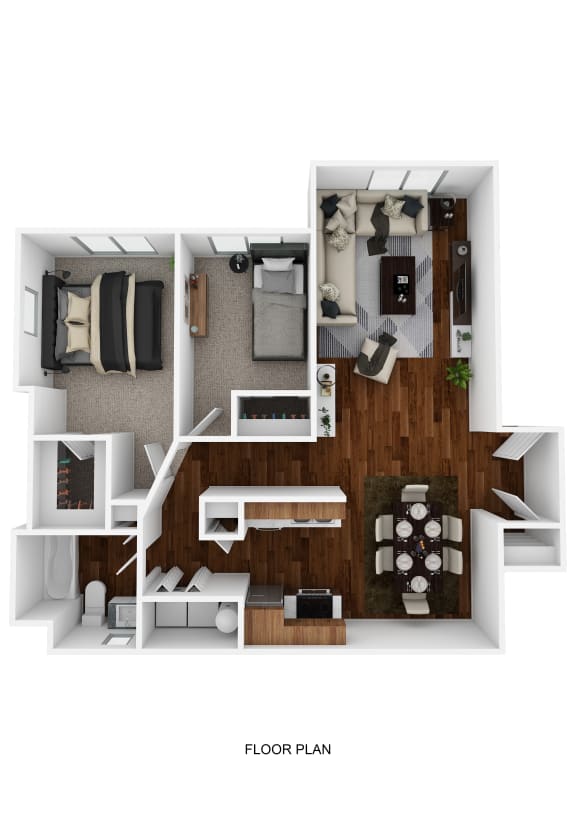 bedroom floor plan an in 2d