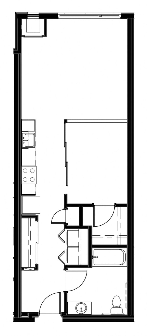 1 Bed - 1 Bath |649 sq ft at Astro Apartments, Seattle, 98109