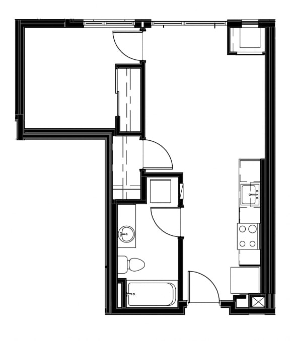 1 Bed - 1 Bath |718 sq ft at Astro Apartments, Washington