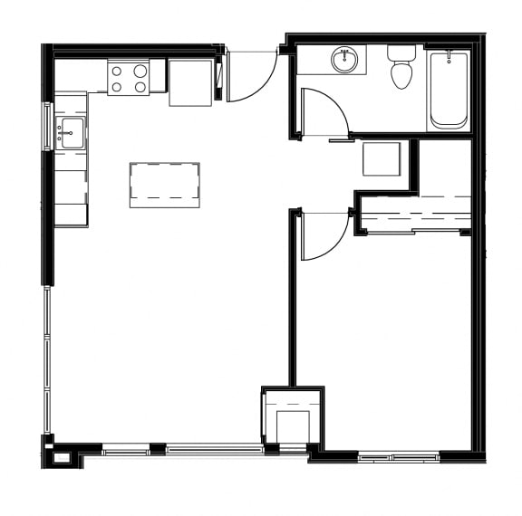 1 Bed - 1 Bath |718 sq ft at Astro Apartments, Seattle, WA