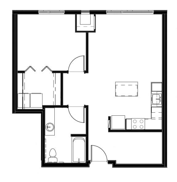 ADA Unit: 234/334/209/309
Floor Plan N-BF