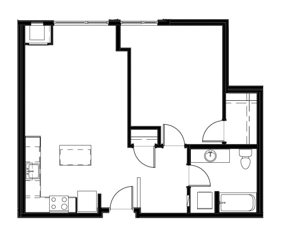 1 Bed - 1 Bath |718 sq ft at Astro Apartments, Seattle