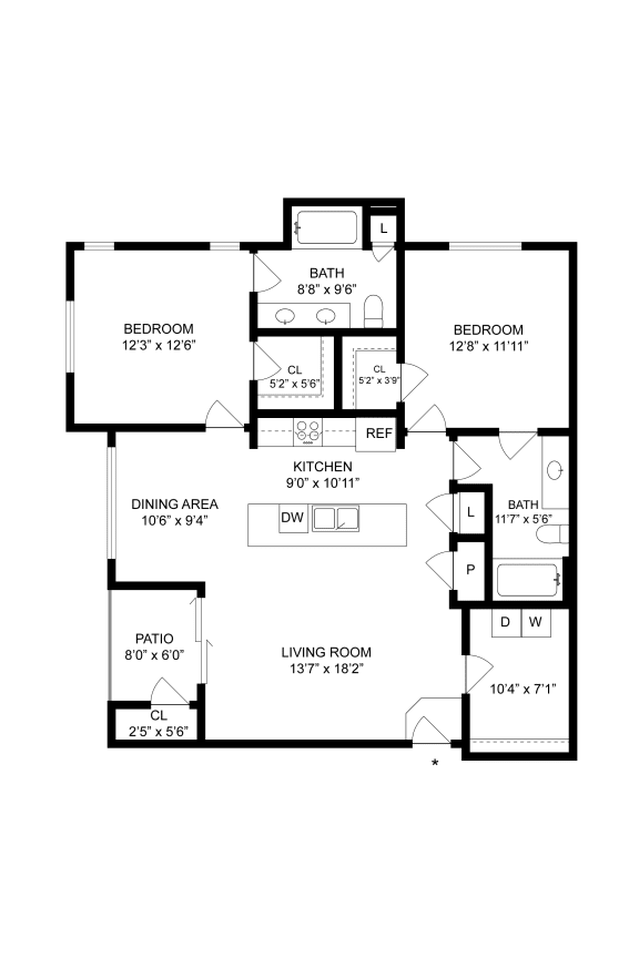 2 Bedroom/2 Bath Zerzura Apartments Las Vegas Nevada