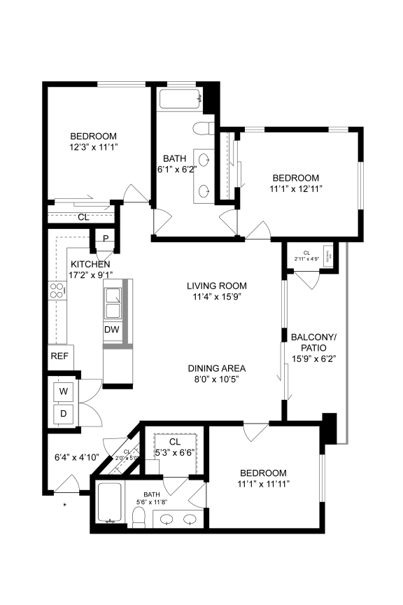 3 Bedroom/2 Bath Zerzura Apartments Las Vegas Nevada