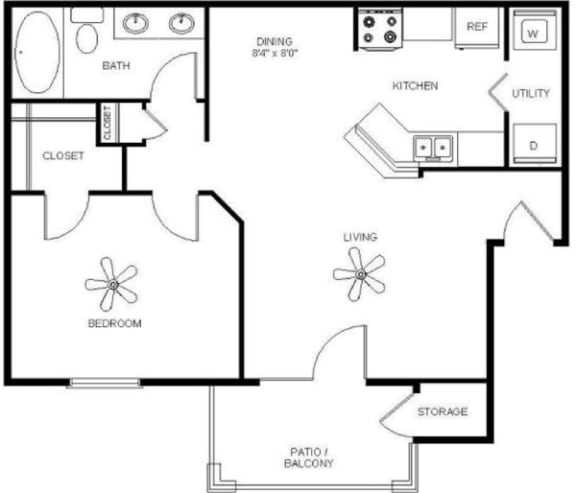 Mission oaks 2D Floor plan render