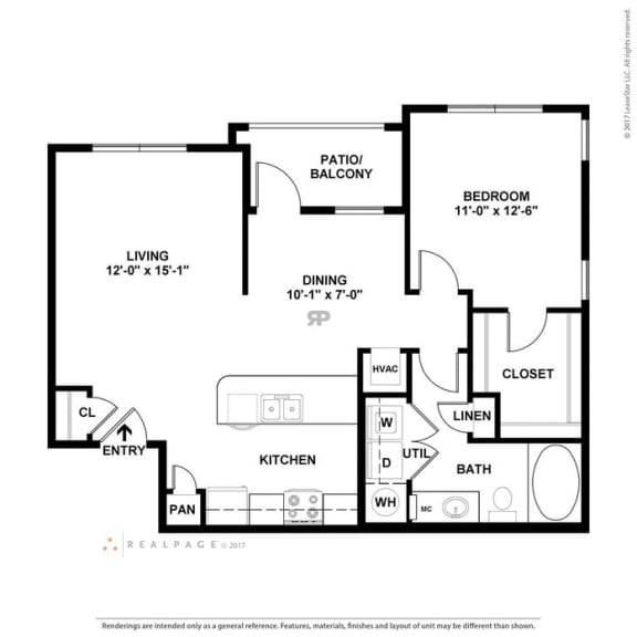 Apalachee Point Apartments in Tallahassee, FL photo of one bedroom floorplan