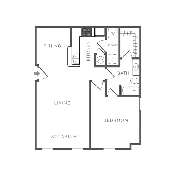 A black and white image of a floor plan of a house.