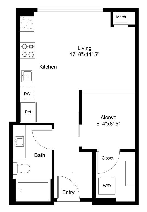 Floor Plan  Olive | Alcove 4