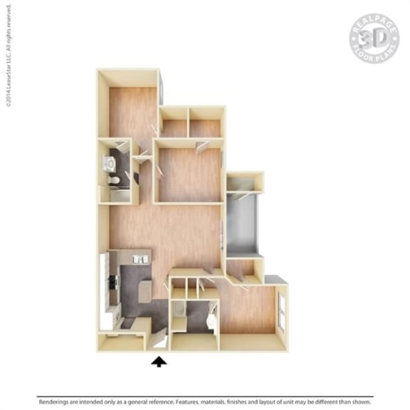 3D Rendering of floor plan