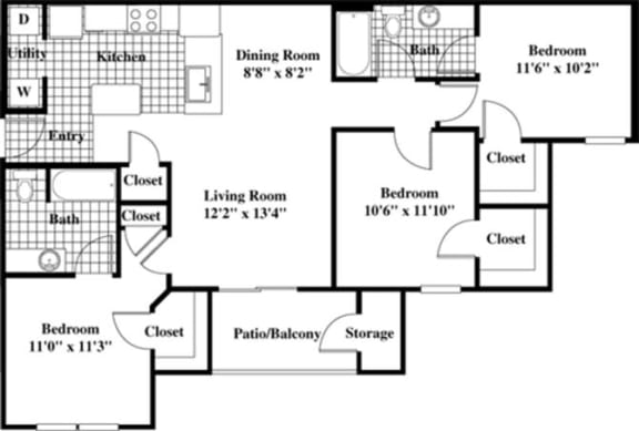 2D Rendering of floor plan