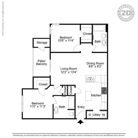 2D Rendering of floor plan
