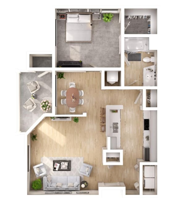 A series of images showing different rooms of a house.