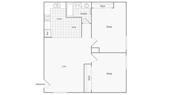 a floor plan of a house