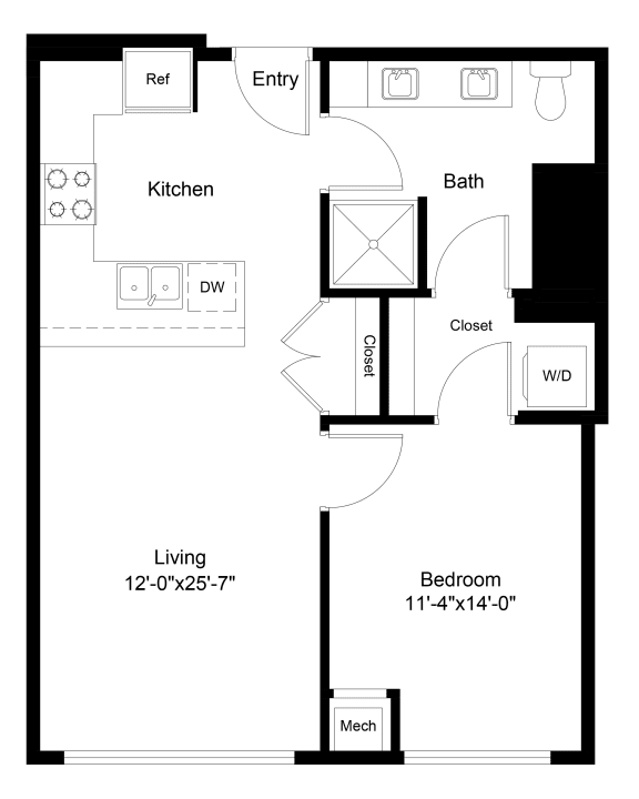 Floor Plan  Indigo | 4 Floors 8-14