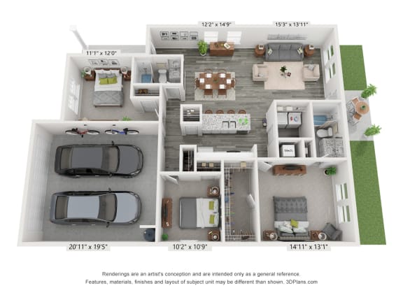 Larissa Floor Plan at Banyan Kingsland Heights, Brookshire, 77423