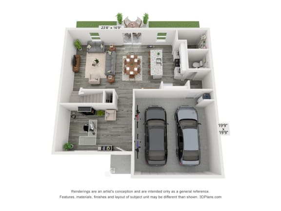 4 Bedroom 2.5 Bathroom Floor Plan at Banyan Kingsland Heights, Texas, 77423