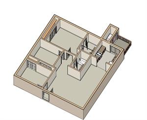 3 Bed - 2 Bath |1300 sq ft floorplan