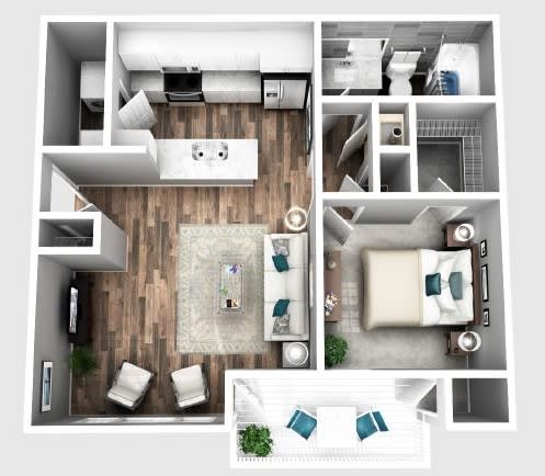 Floor Plan  2100 Defoors Atlanta GA apartment photo of Bradford Floorplan