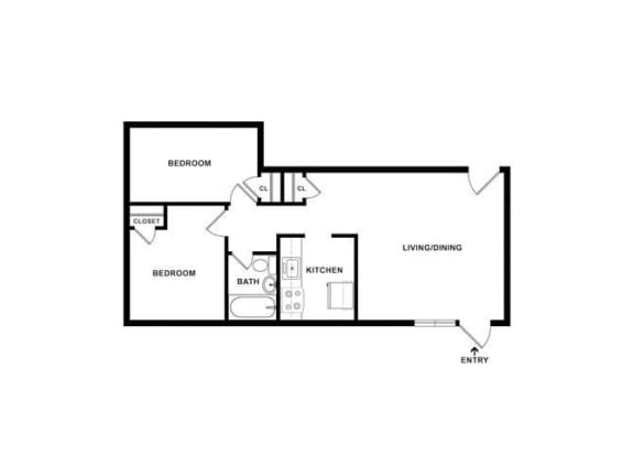 a black and white floor plan of a house