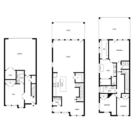 A black and white abstract image with geometric shapes.