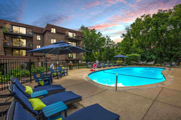 Laurel West End Apartments in Golden Valley, MN photo of a resort-style pool