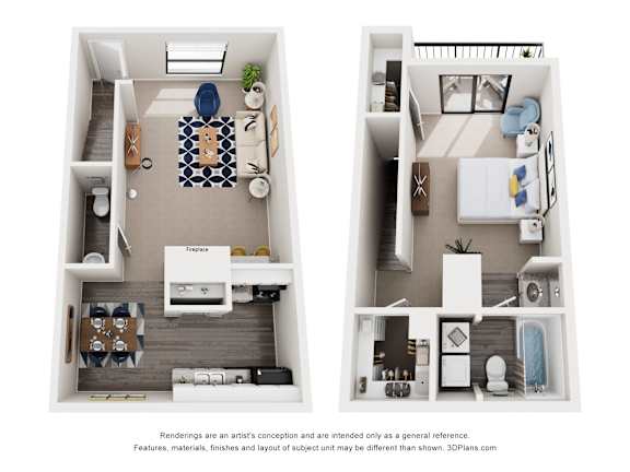 Floor Plan  Apartments in Houston, TX for Rent &#x2013; Magnolia Terrace &#x2013; 1 Bed, 1.5 Bath, 811 sq. ft. Begnoia