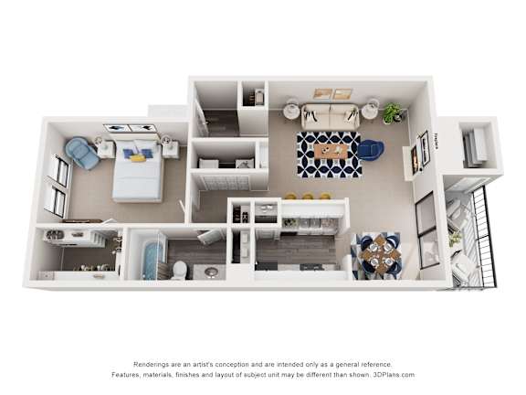 Apartments in Houston, TX for Rent – Magnolia Terrace – 1 Bed, 1 Bath, 742 sq. ft. Carmellia