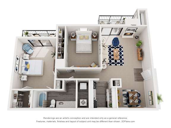 Apartments in Houston, TX for Rent – Magnolia Terrace – 2 Bed, 1 Bath, 912 sq. ft. Gardinia