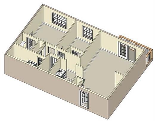 Edinburgh, 2 br, 1 ba, 1020 sq. ft.