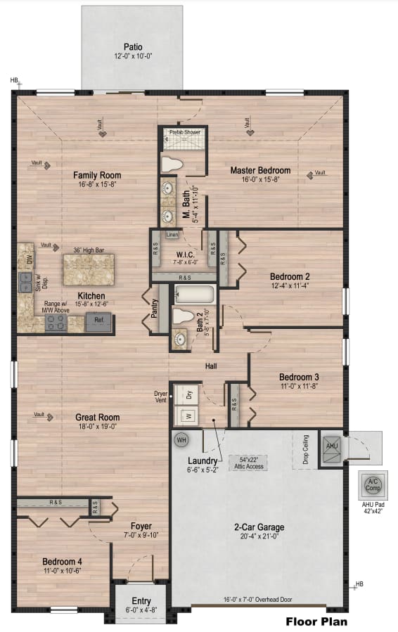 The Groves at Lake Ella Homes for Rent in Fruitland Park photo of four bedroom floorplan