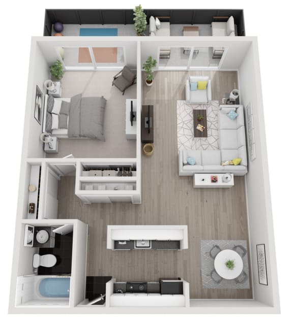 a1 floor plan at the crossings at white marsh apartments in white marsh, md