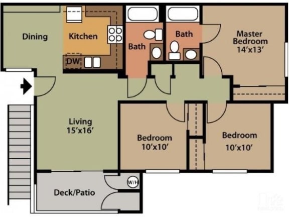 REDROCK, 3 br, 2 ba, 1000 sq. ft.