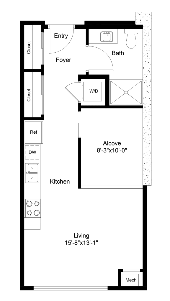 Floor Plan  Olive | Alcove 8